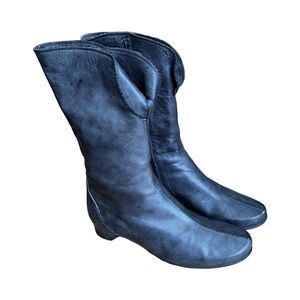 Blue Leather Hispanitas Boots